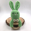 Load image into Gallery viewer, Baby Bunny Ear Teether Wooden Teething Ring Newborn Sensory Toy
