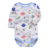 One-Piece Cotton Baby Long-Sleeved Bodysuit