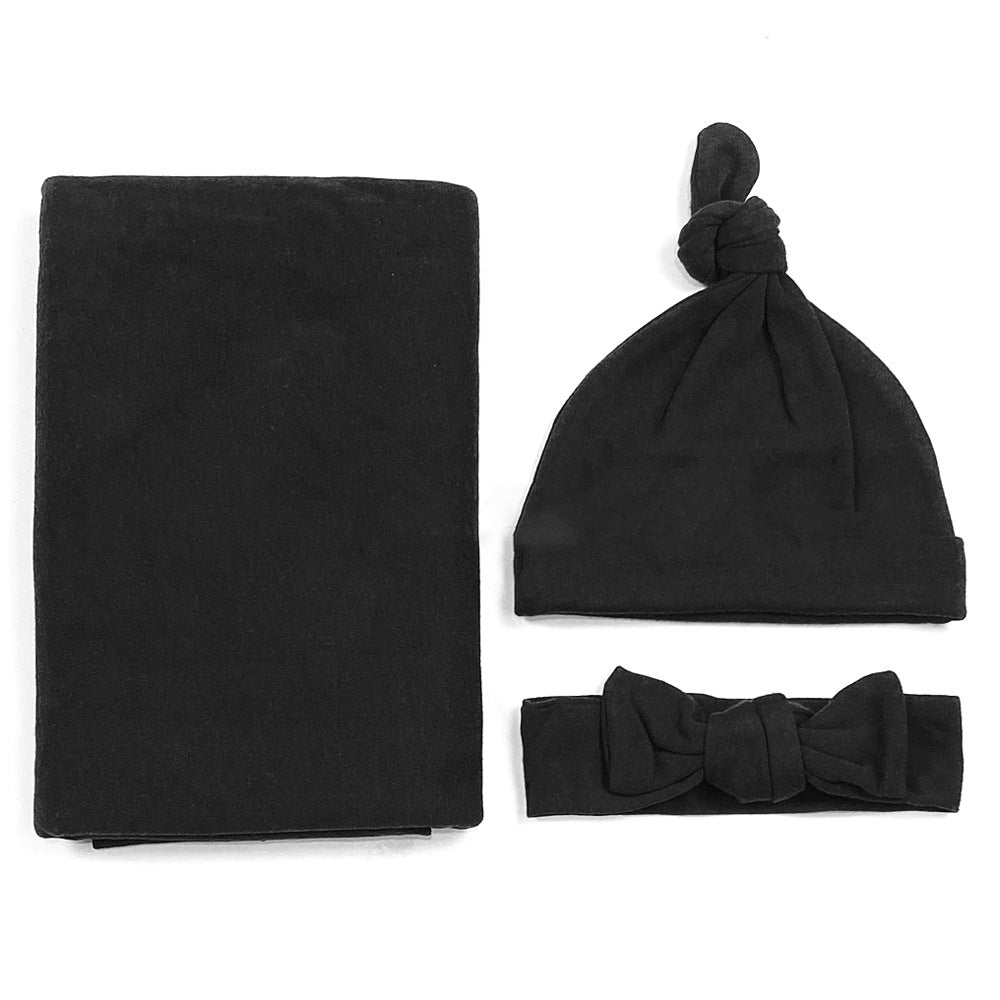 Pure Cotton Blanket Headband & Hat Set