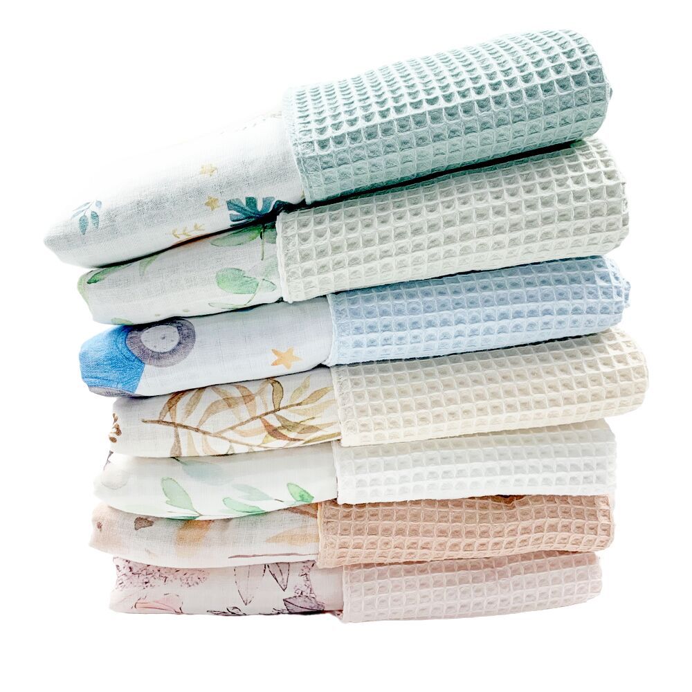 Baby Cotton Waffle Swaddle Blanket