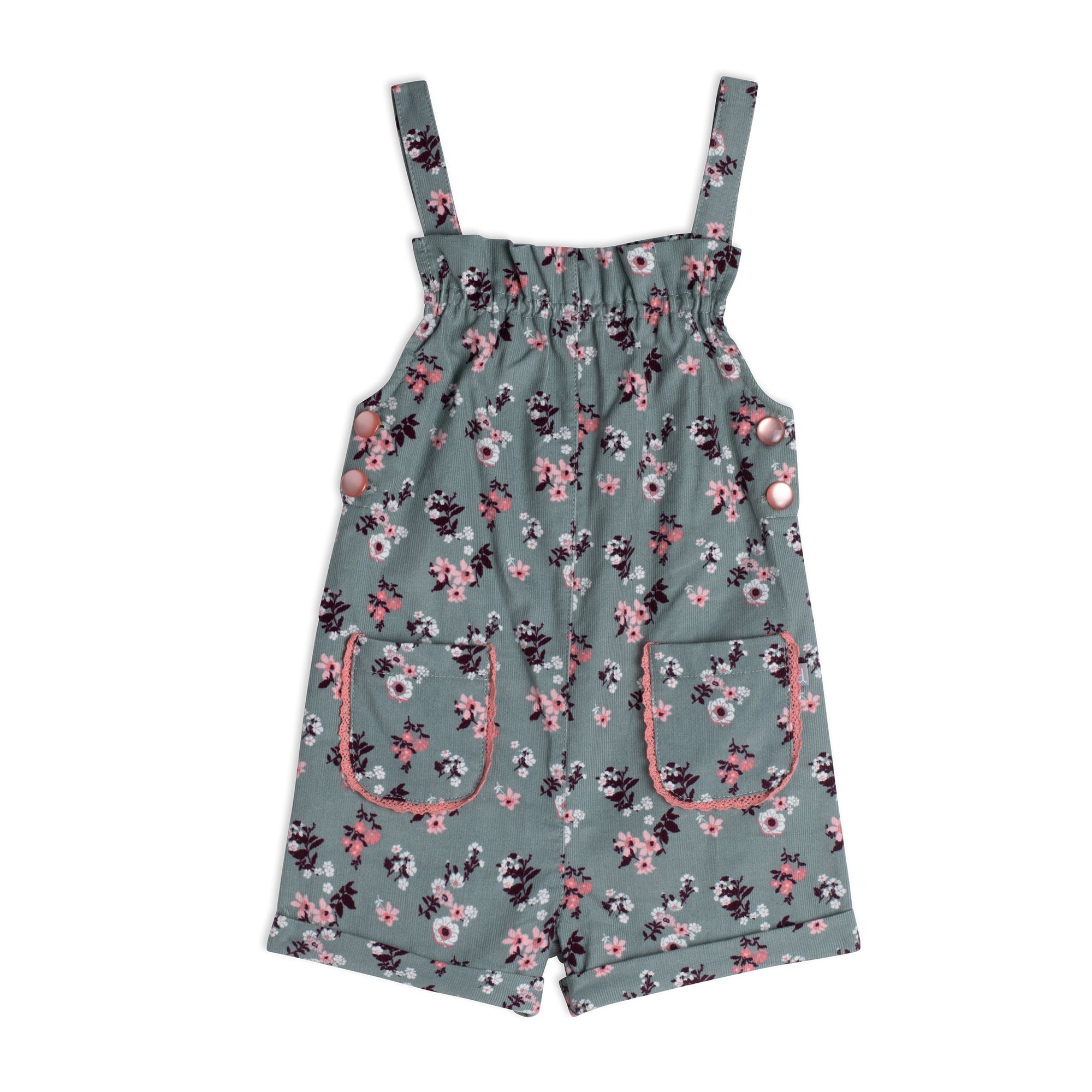 Printed Flowers Cotton Romper