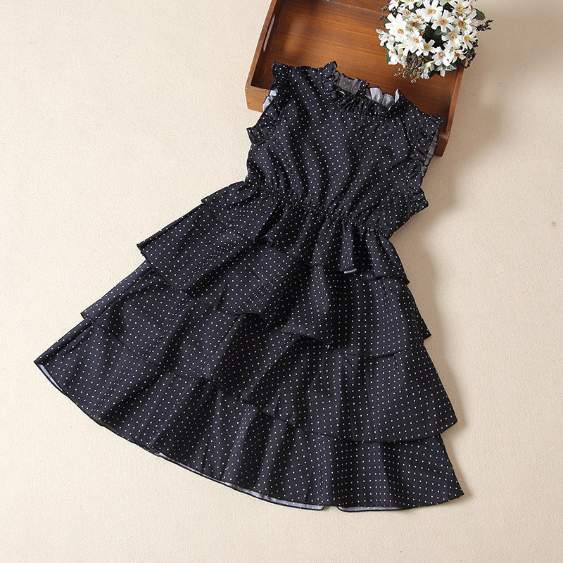 Short Sleeved Polka Dot Summer Dress