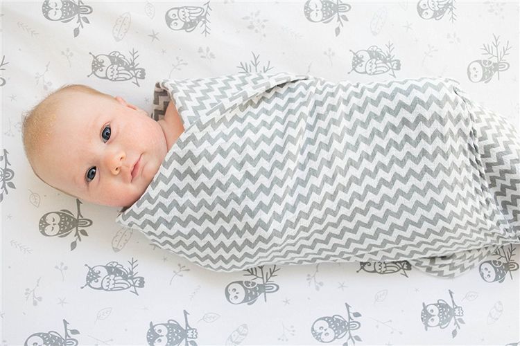 Bamboo Muslin Swaddle Receiving Blanket