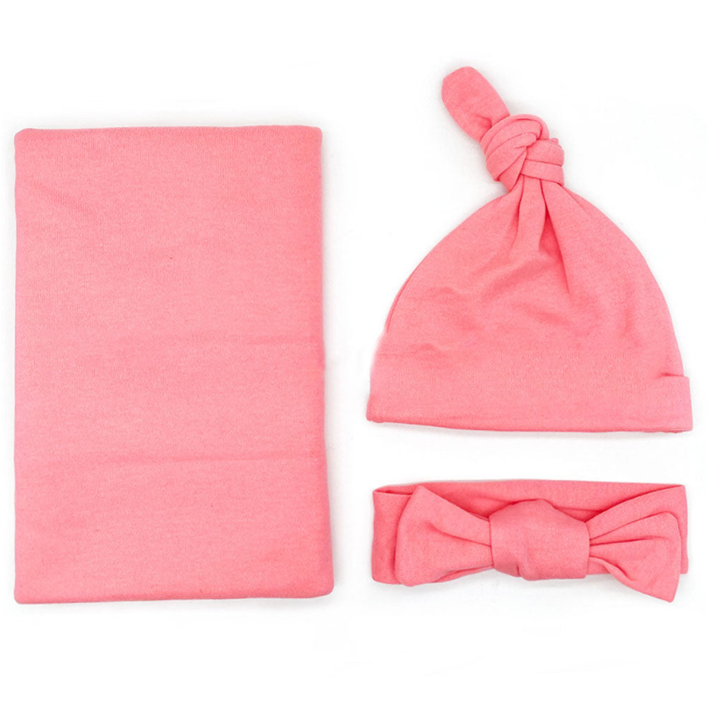 Pure Cotton Blanket Headband & Hat Set