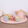 Wooden Children's Play House Tea Set