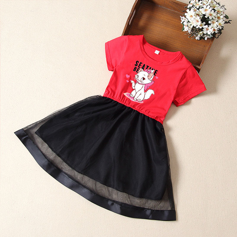 Short Sleeved Polka Dot Summer Dress