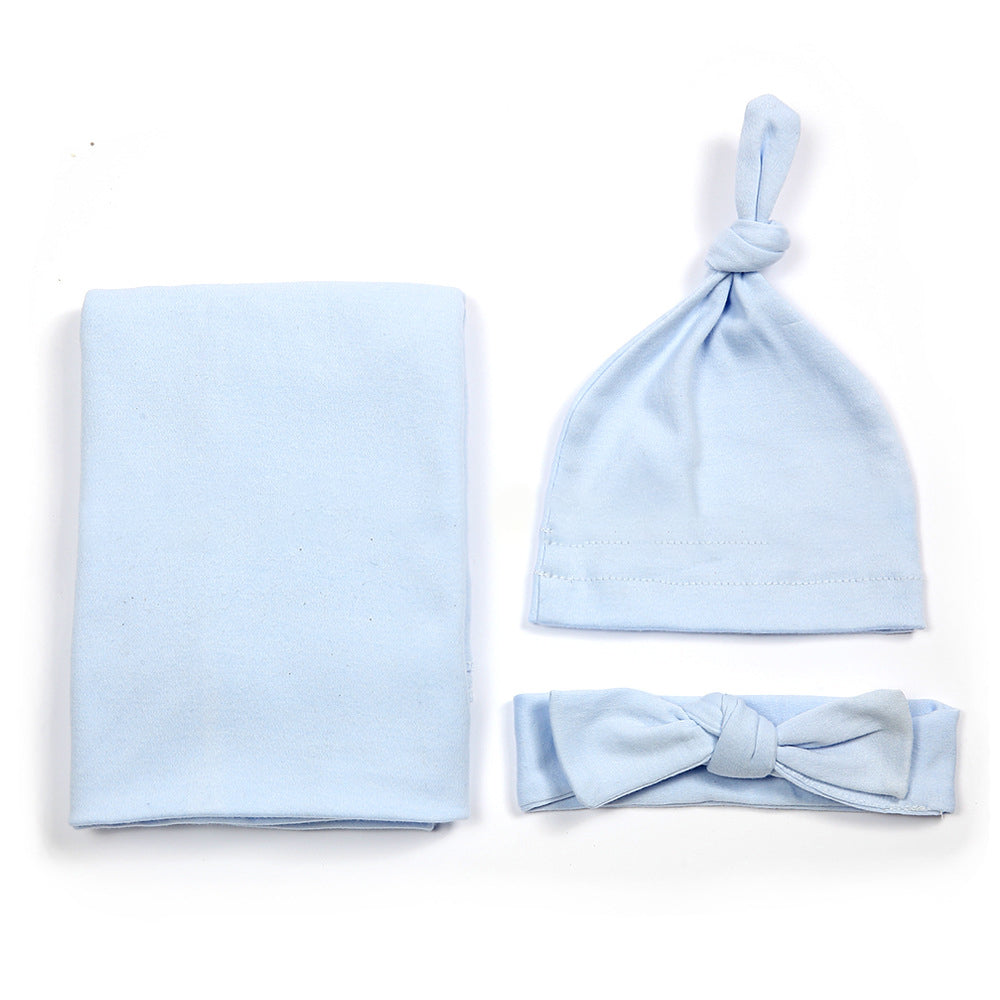 Pure Cotton Blanket Headband & Hat Set