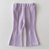 Candy Color Bell-bottom Split Pants