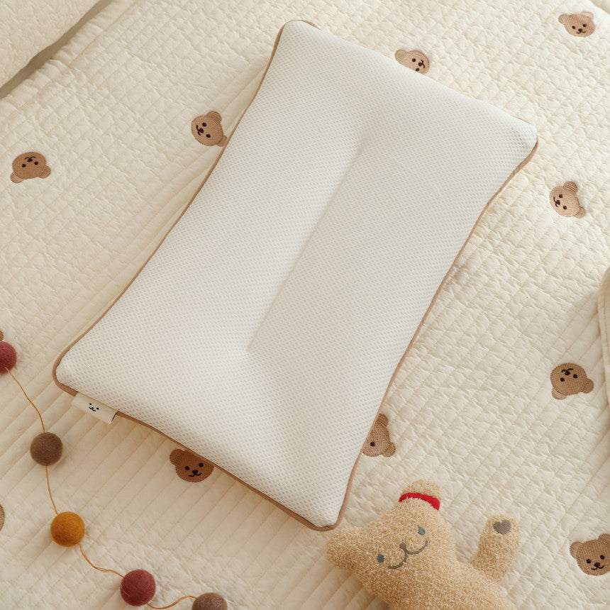 Embroidery Baby Breathable  Flat Head Shaping Pillow