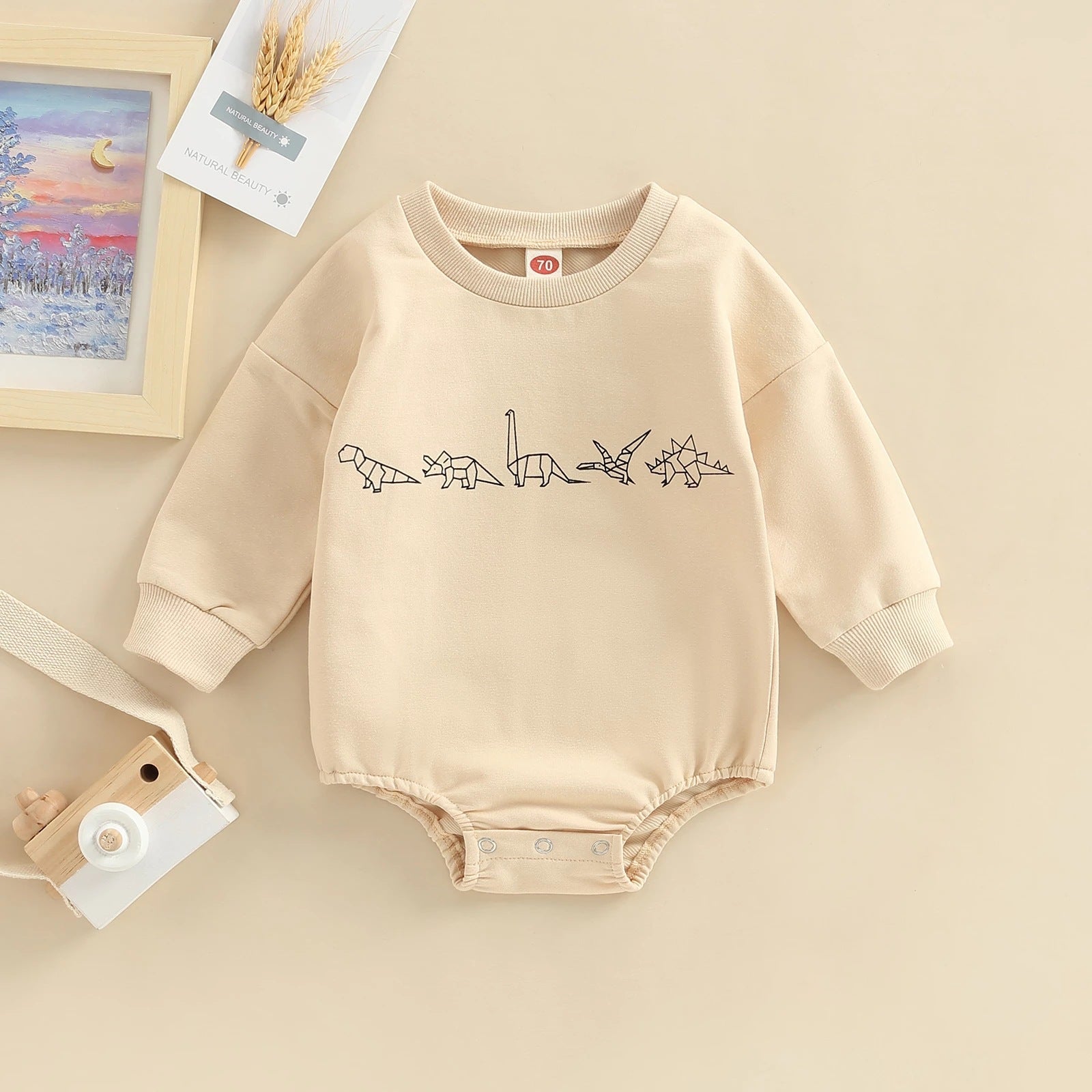 Baby Dinosaur Printed Romper