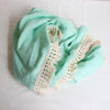 New Born  Double Gauze  Tassel Blanket