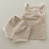 Summer Baby Kids Cute Cotton Camisole Shorts Set
