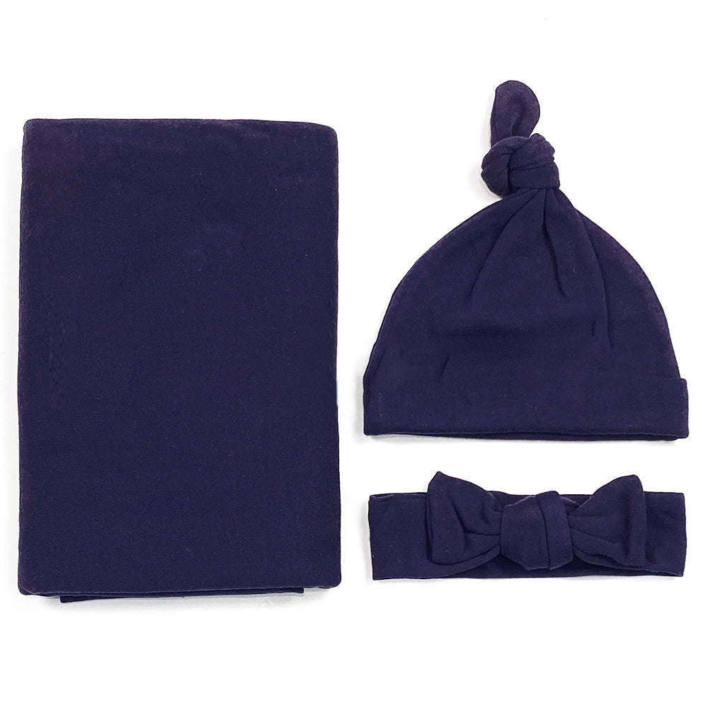 Pure Cotton Blanket Headband & Hat Set