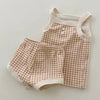 Summer Baby Kids Cute Cotton Camisole Shorts Set