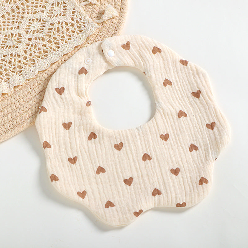 Cartoon Cotton Anti Spitting Bib
