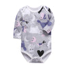 One-Piece Cotton Baby Long-Sleeved Bodysuit