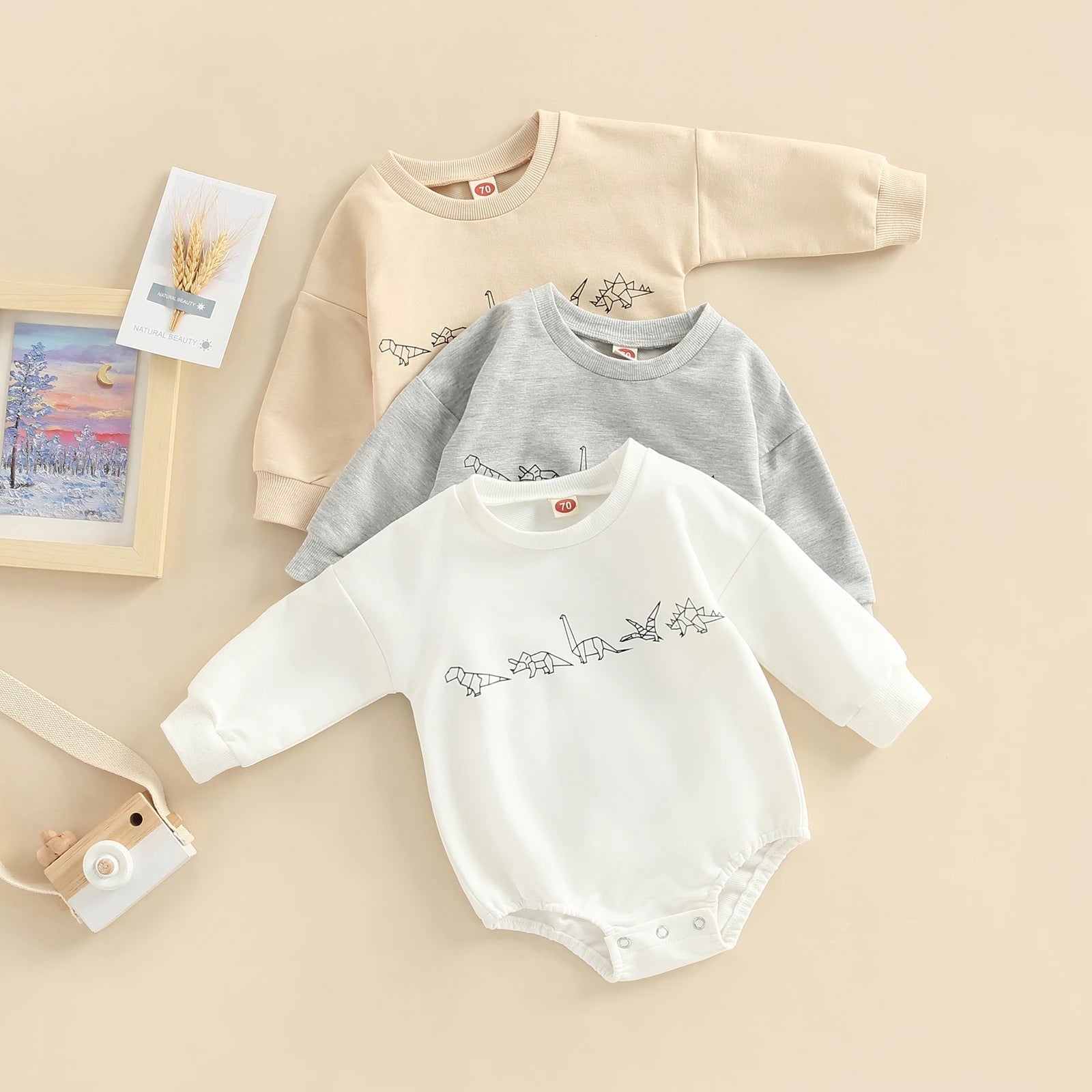 Baby Dinosaur Printed Romper