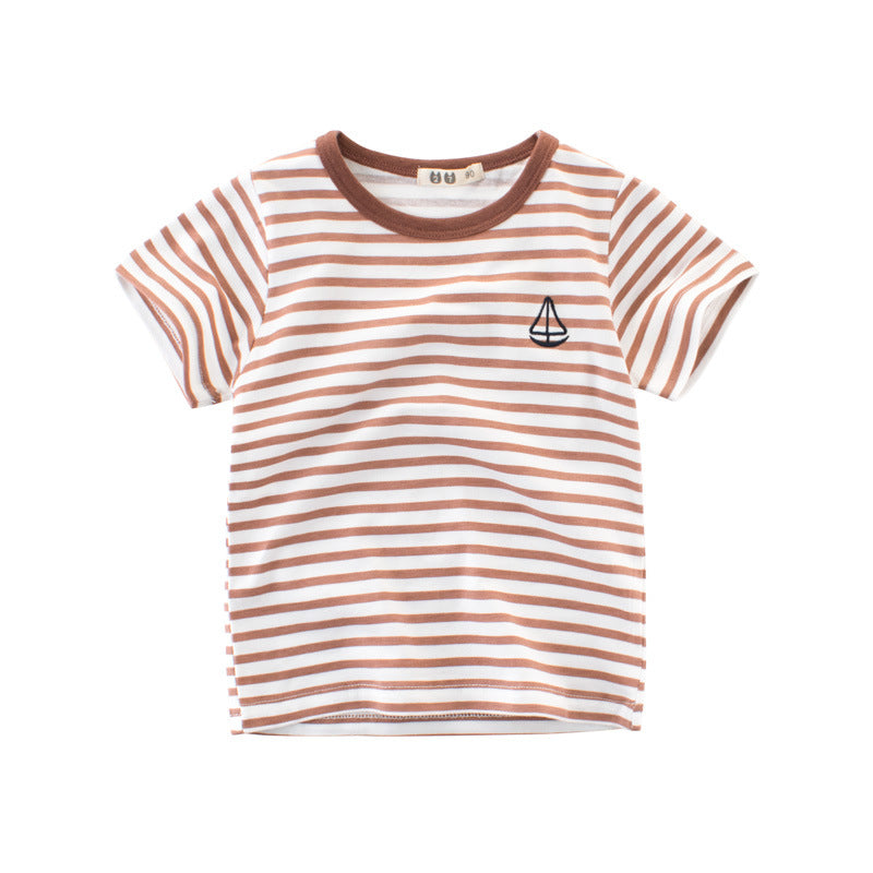Robin Striped Cotton T-shirt