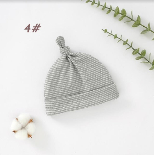 Adorable Striped Knotted Baby Beanie/Hat