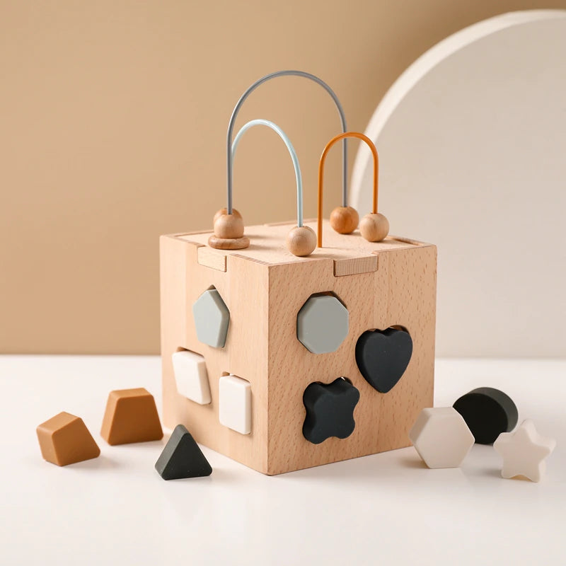 Wooden Puzzle Toy Box