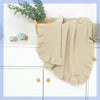 Knitted Ruffle Swaddle Blanket