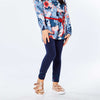 Cut And Sew Cotton Legging Navy Blue