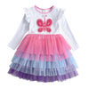 Butterfly Long Sleeve Girls Dress