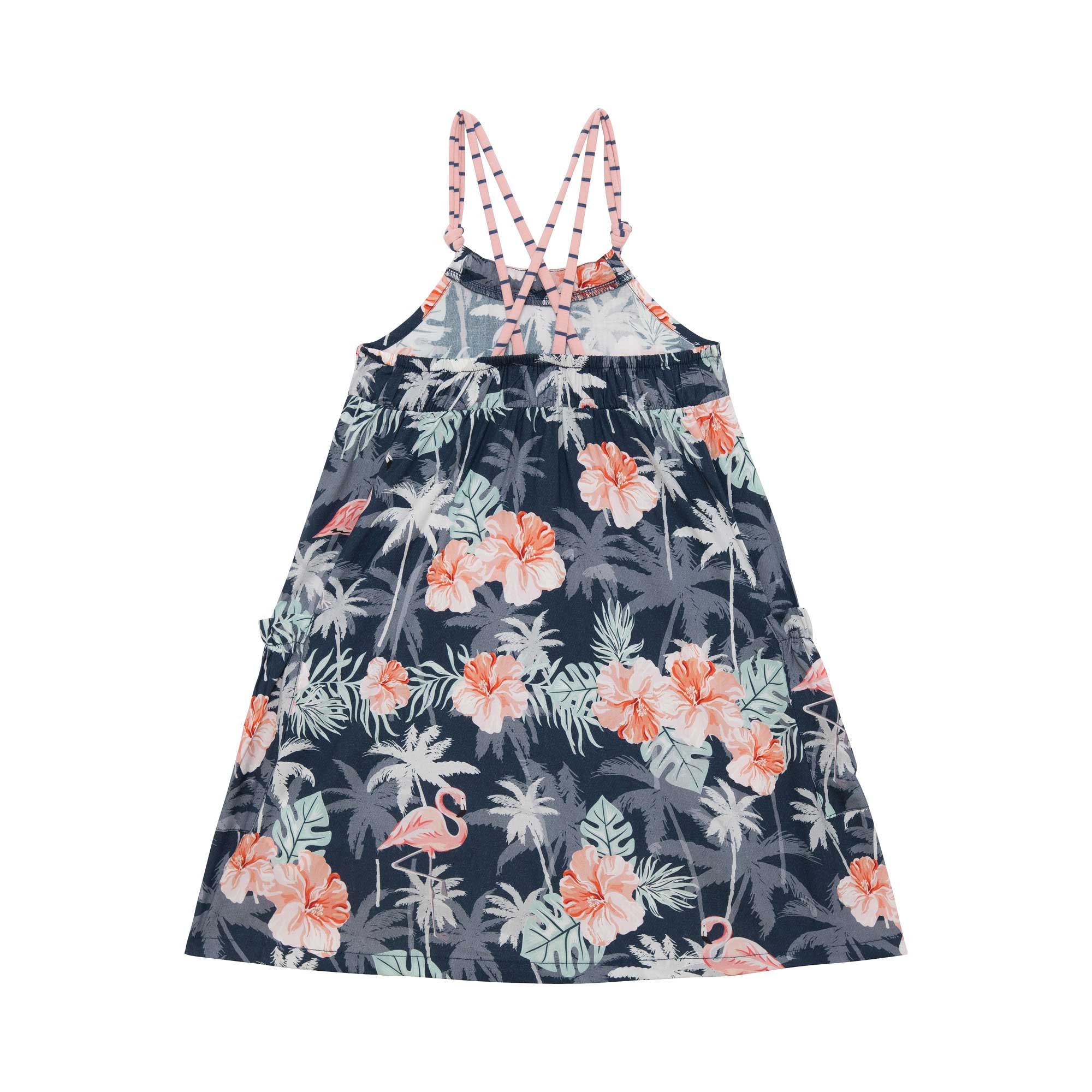 Cotton Flamingo Printed Maxi Dress