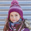 Striped Earflap Knit Hat