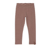 Load image into Gallery viewer, Cotton Legging Striped Brown And Pink