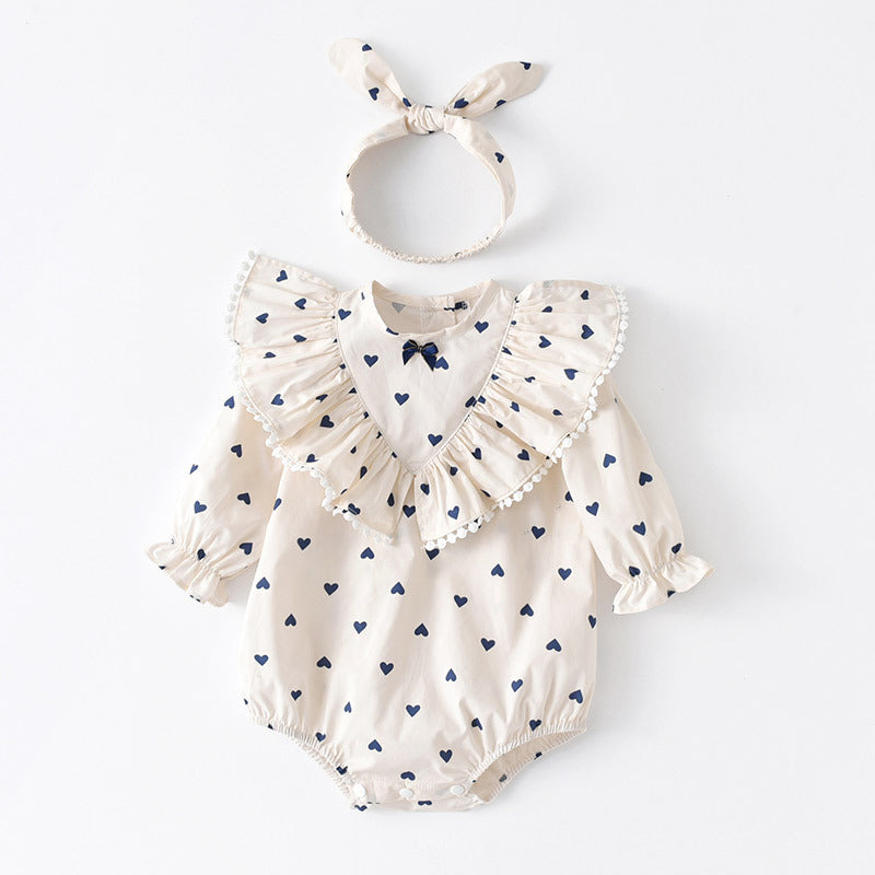 Long-sleeved Baby One-piece Cotton Crawling Suit