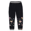 Cut And Sew Sweatpant Unicorn Print Black