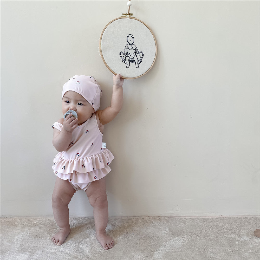Toddler Kids Split Swimsuit Beach Vacation
