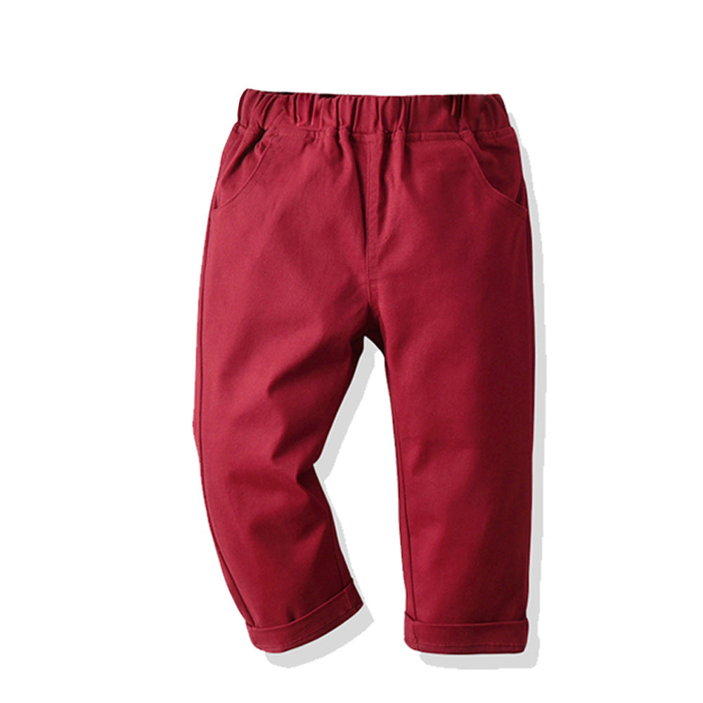 Uniform Pants Baby Cotton Casual Trousers