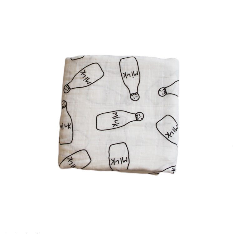 Bamboo Muslin Swaddle Receiving Blanket