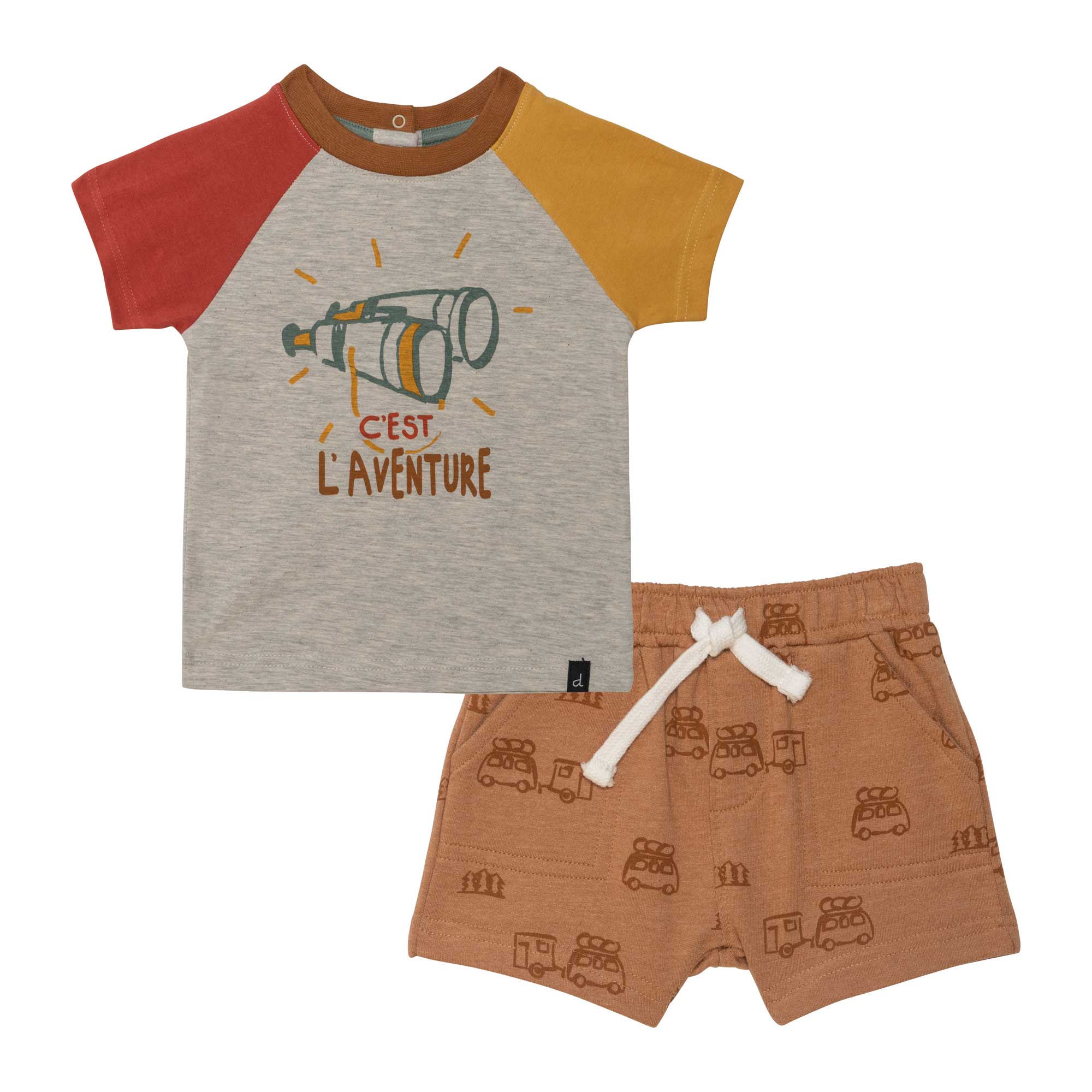 Printed Jersey Top and Short Set