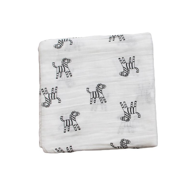 Bamboo Muslin Swaddle Receiving Blanket