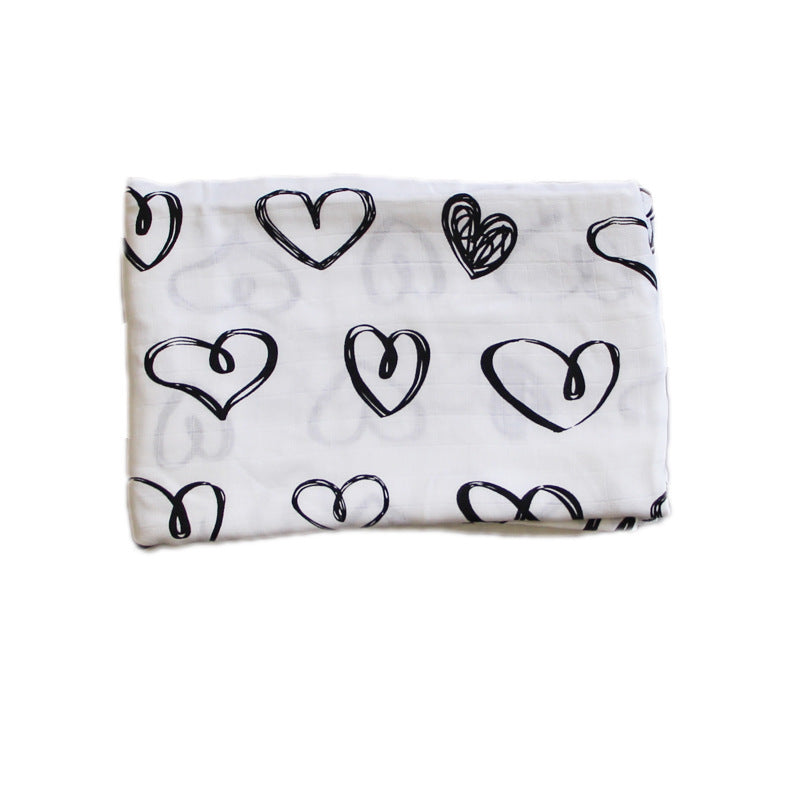 Bamboo Muslin Swaddle Receiving Blanket