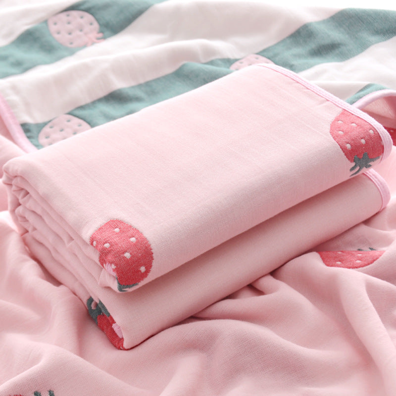 Pure Cotton Absorbent Baby Quilt Bath towel